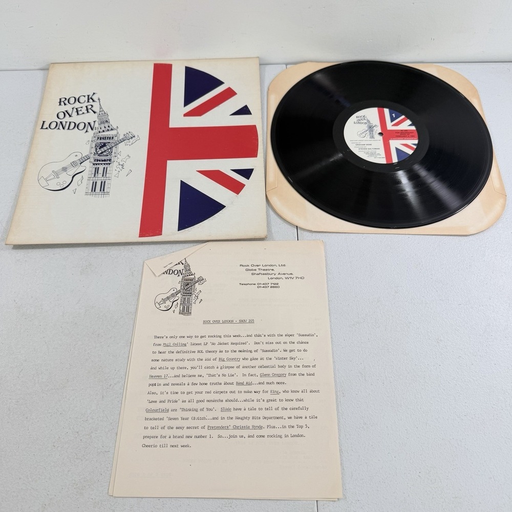 Rock over London #205 Feb 3, 1985 Vinyl Radio Show Phil Collins Foreigner Slade